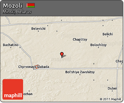 Shaded Relief 3D Map of Mozoli