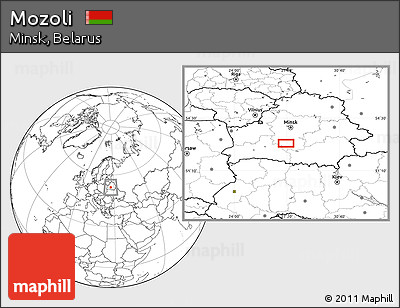 Blank Location Map of Mozoli