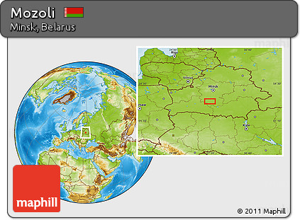 Physical Location Map of Mozoli