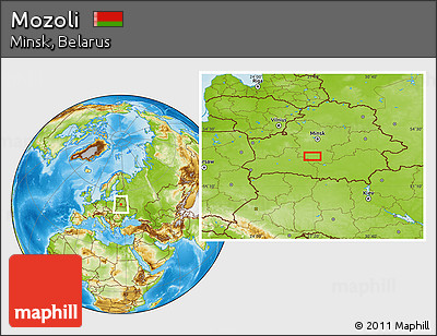 Physical Location Map of Mozoli
