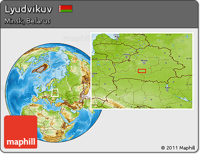 Physical Location Map of Lyudvikuv