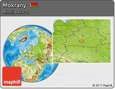 Physical Location Map of Mokrany