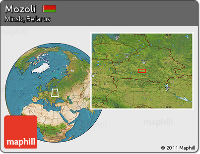 Satellite Location Map of Mozoli