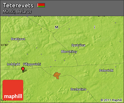 Physical Map of Teterevets