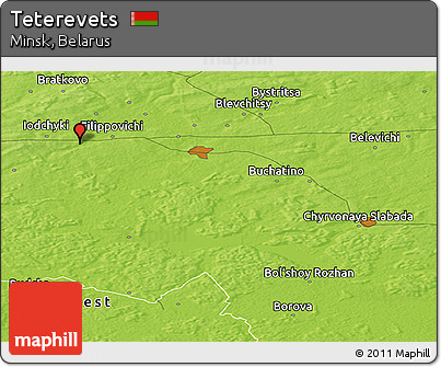 Physical Panoramic Map of Teterevets