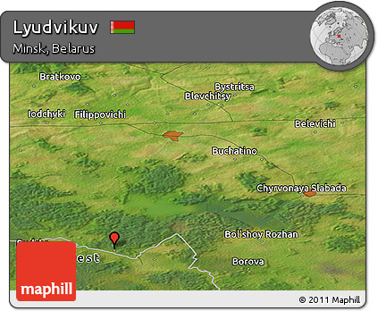 Satellite Panoramic Map of Lyudvikuv