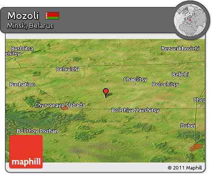 Satellite Panoramic Map of Mozoli