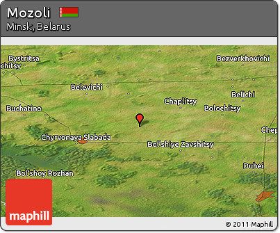 Satellite Panoramic Map of Mozoli