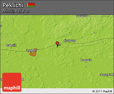 Physical 3D Map of Peklichi