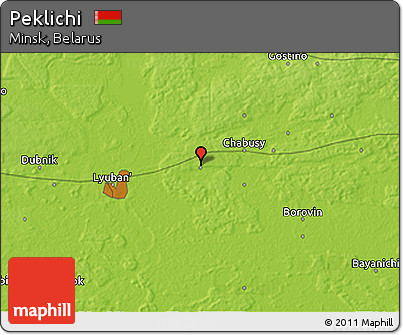 Physical 3D Map of Peklichi