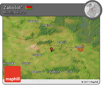 Satellite 3D Map of Zabolot'