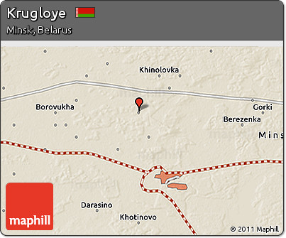 Shaded Relief 3D Map of Krugloye