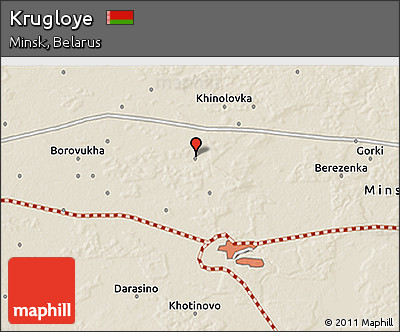 Shaded Relief 3D Map of Krugloye