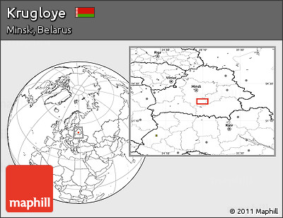 Blank Location Map of Krugloye