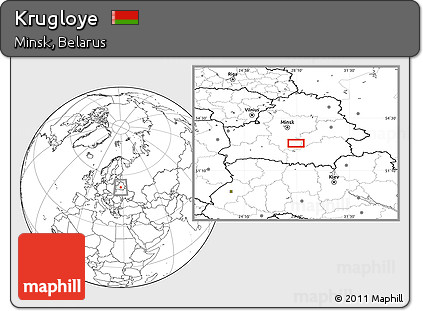 Blank Location Map of Krugloye
