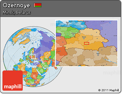 Political Location Map of Ozërnoye