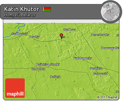 Physical 3D Map of Katin Khutor