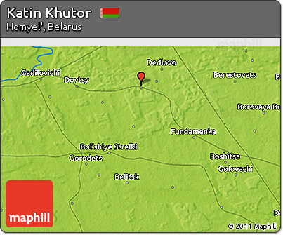 Physical 3D Map of Katin Khutor