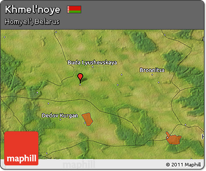 Satellite 3D Map of Khmel'noye