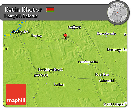 Physical Map of Katin Khutor