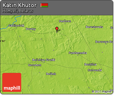 Physical Map of Katin Khutor