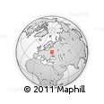 Outline Map of Zarech'ye, rectangular outline