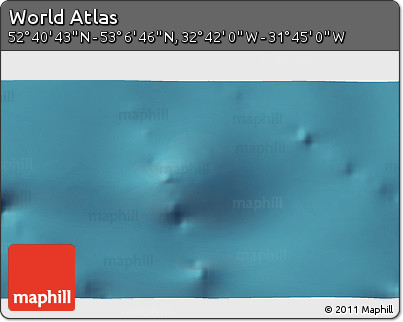 Satellite 3D Map of the Area around 52° 53' 45" N, 32° 13' 30" W