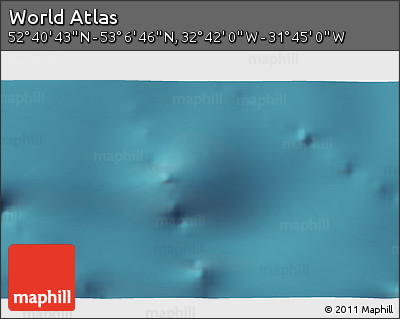 Satellite 3D Map of the Area around 52° 53' 45" N, 32° 13' 30" W