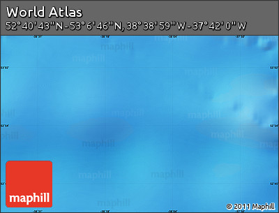 Physical Map of the Area around 52° 53' 45" N, 38° 10' 29" W
