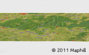 Satellite Panoramic Map of the area around 52° 53' 45" N, 46° 49' 30" E
