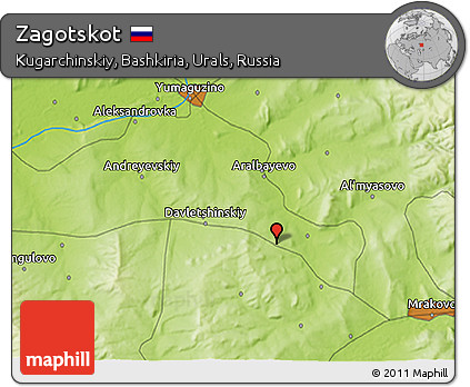 Physical 3D Map of Zagotskot