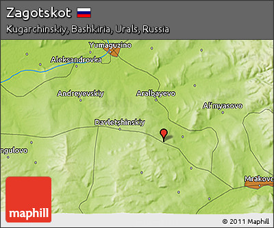 Physical 3D Map of Zagotskot