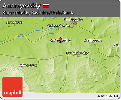 Physical 3D Map of Andreyevskiy