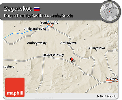 Shaded Relief 3D Map of Zagotskot