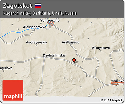 Shaded Relief 3D Map of Zagotskot