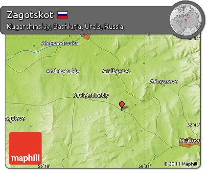 Physical Map of Zagotskot