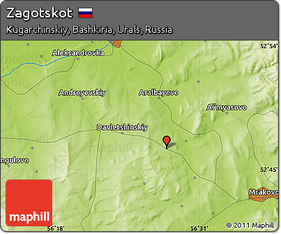Physical Map of Zagotskot