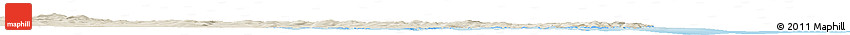 Shaded Relief Horizon Map of the Area around 52° 53' 45" N, 56° 1' 29" W Shaded Relief Horizon Map of the Area around 52° 53' 45" N, 56° 1' 29" W