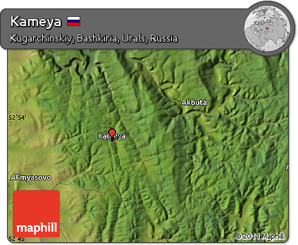 Satellite Map of Kameya
