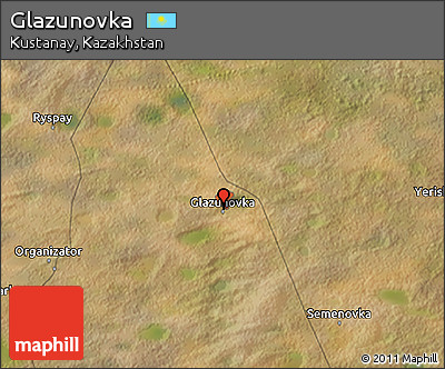 Satellite 3D Map of Glazunovka