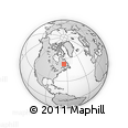 Outline Map of the Area around 52° 53' 45" N, 65° 22' 30" W, rectangular outline