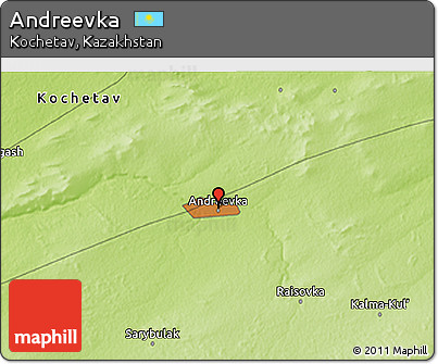 Physical 3D Map of Andreevka