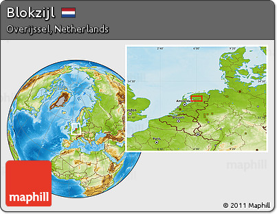Physical Location Map of Blokzijl