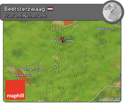 Satellite Map of Beetsterzwaag