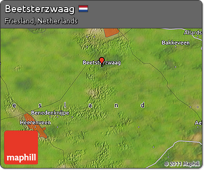 Satellite Map of Beetsterzwaag