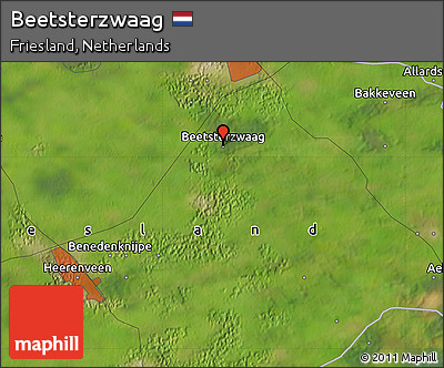 Satellite Map of Beetsterzwaag