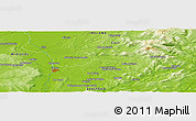 Physical Panoramic Map of Reddy's Cross Roads