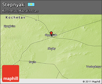Physical 3D Map of Stepnyak
