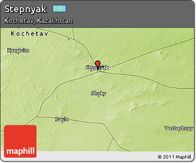 Physical 3D Map of Stepnyak