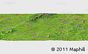 Satellite Panoramic Map of Borris in Ossory
